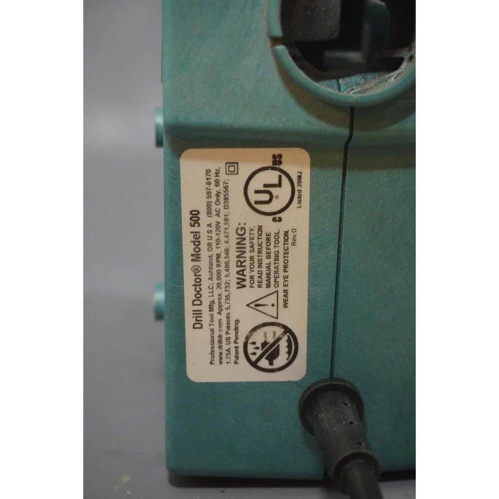 Drill Doctor 500 Tradesman Drill Bit Sharpener Case Manual Accessories USA